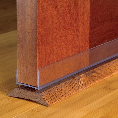 M-D Building Products M-D Building Products CINCH Clear Vinyl Under Door Seal For Doors 36 in. L X 1.75 in. 43338